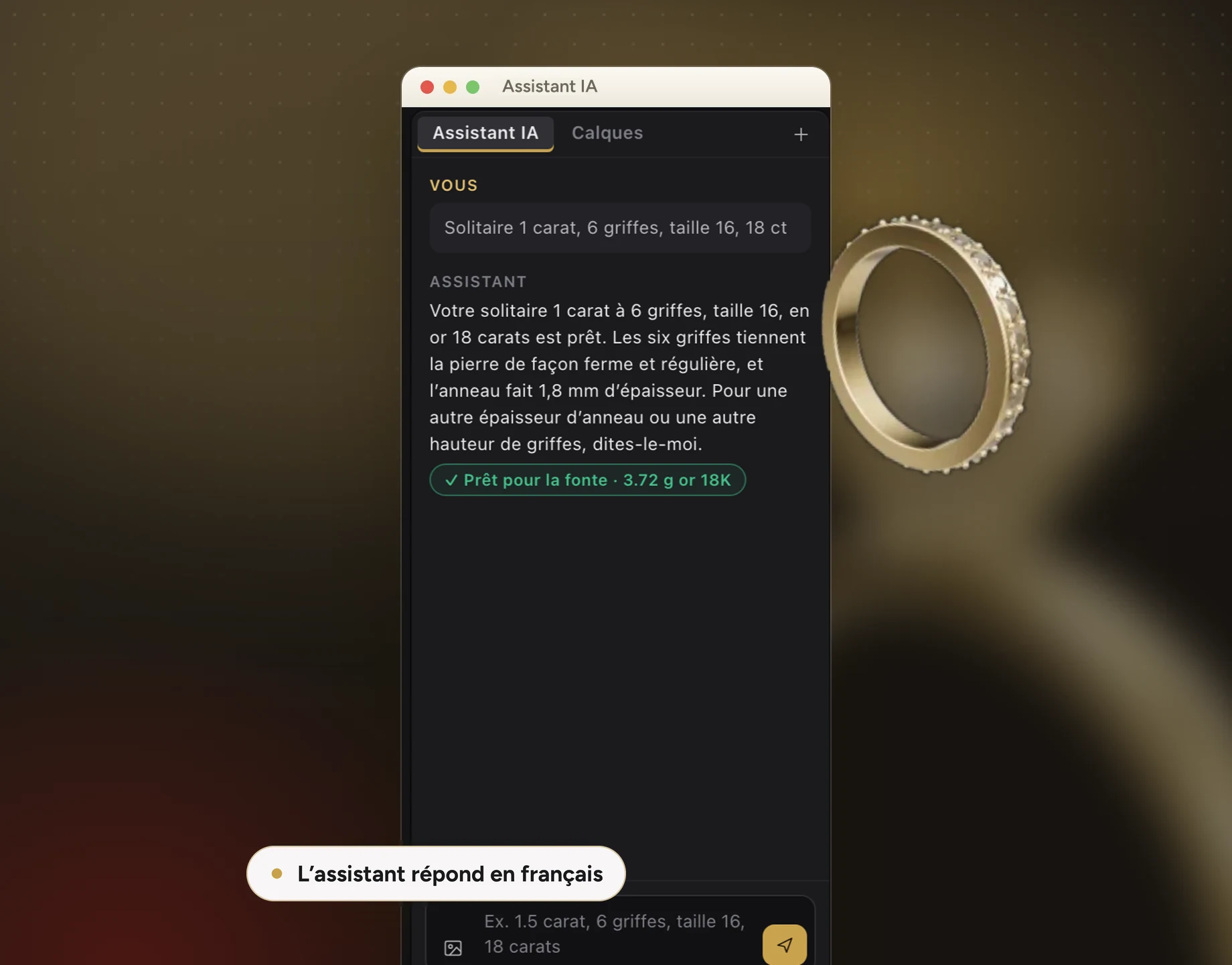L’assistant explique