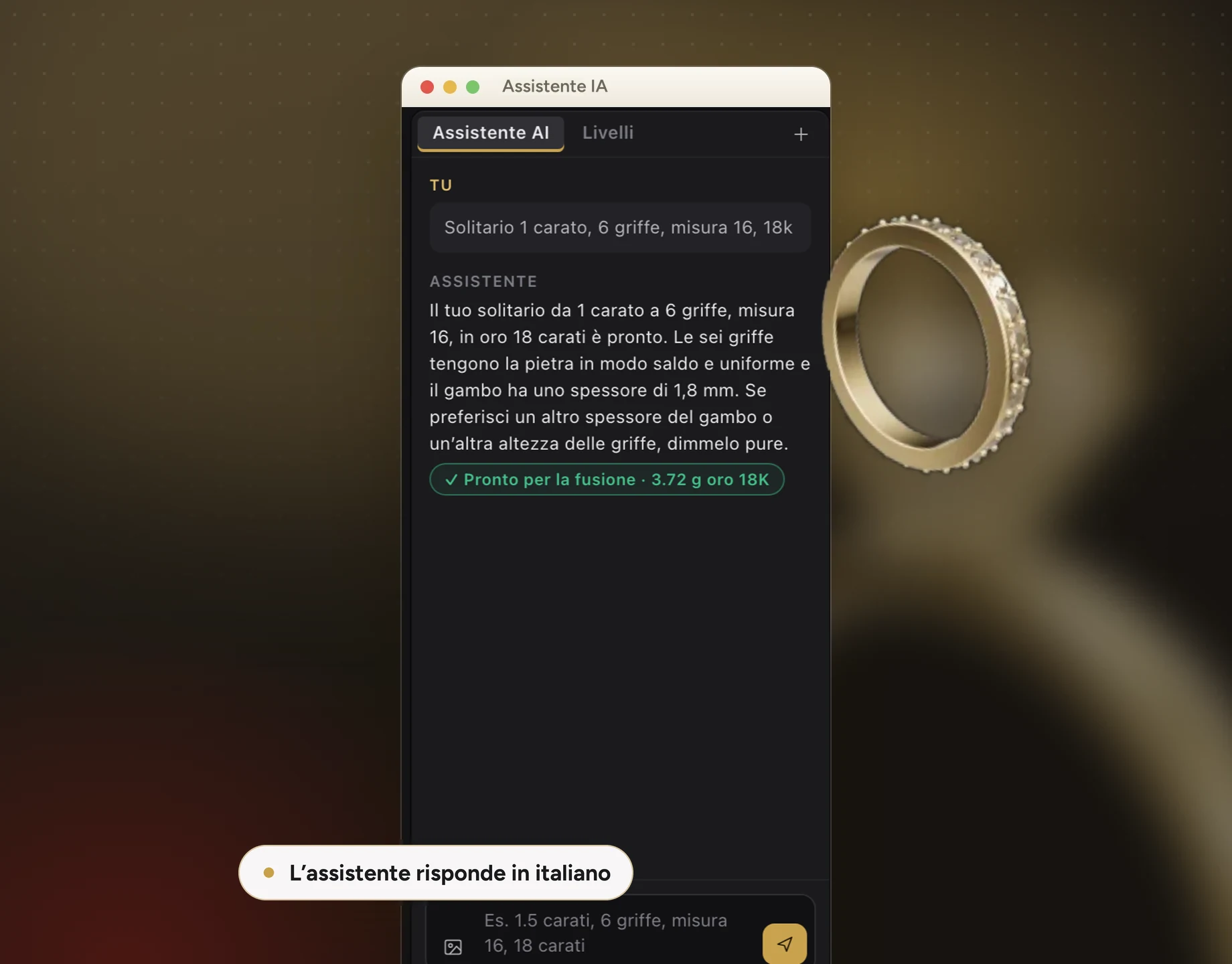L’assistente spiega
